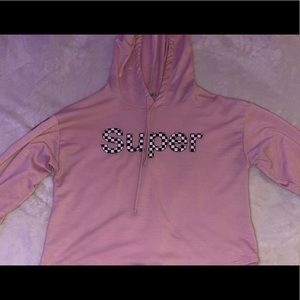 pink super hoodie